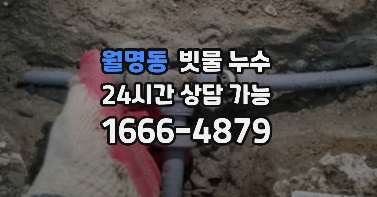 월명동 빗물 누수