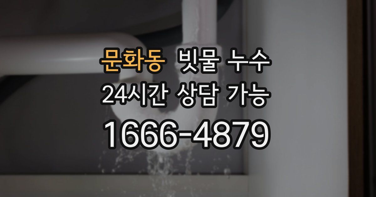 문화동 빗물 누수