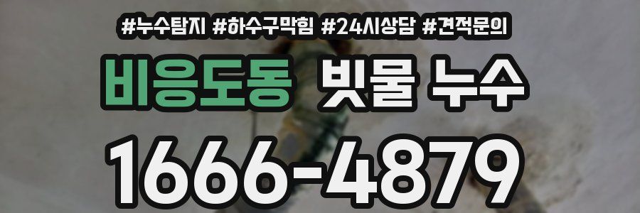 비응도동 빗물 누수