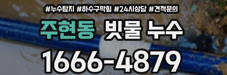 주현동 빗물 누수
