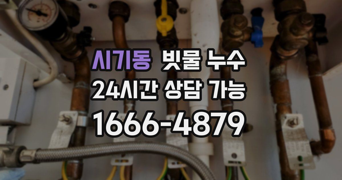 시기동 빗물 누수