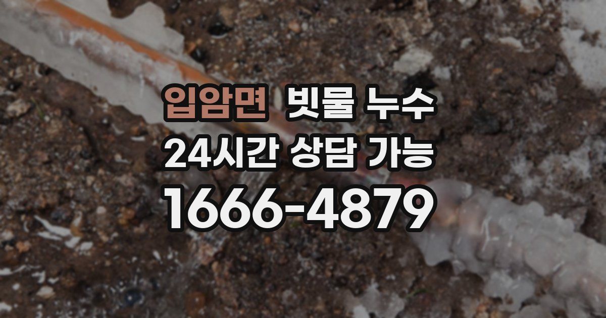 입암면 빗물 누수