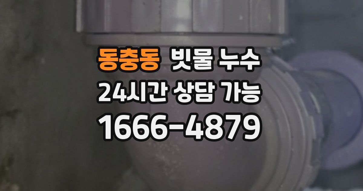 동충동 빗물 누수