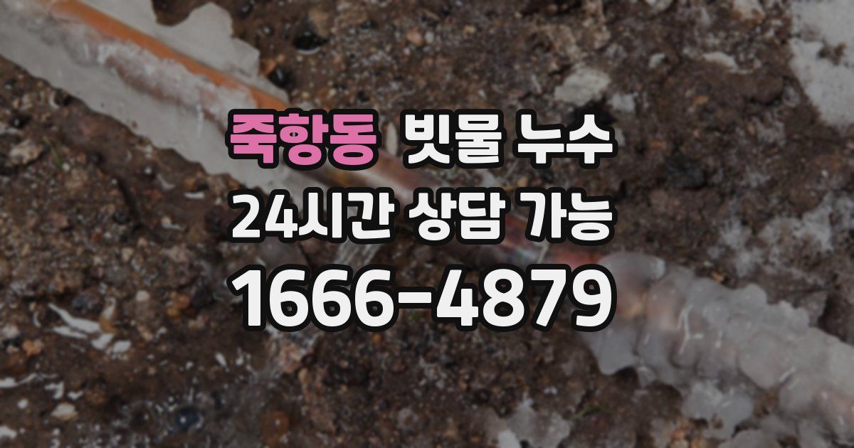 죽항동 빗물 누수
