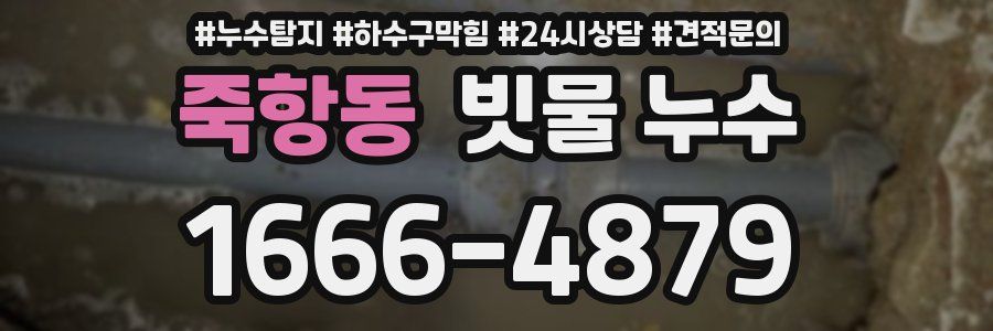 죽항동 빗물 누수