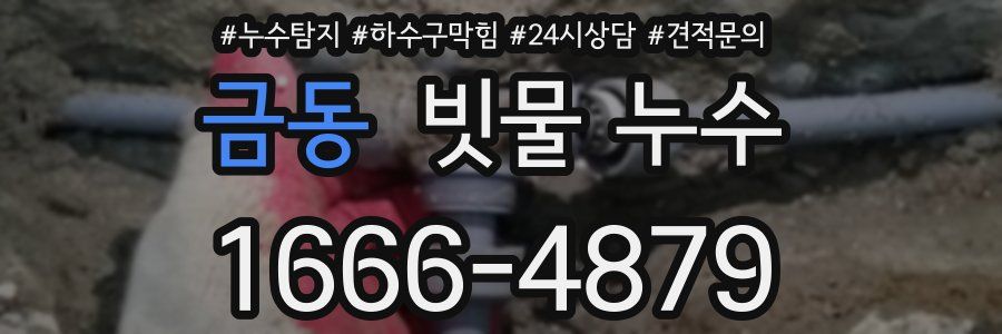 금동 빗물 누수