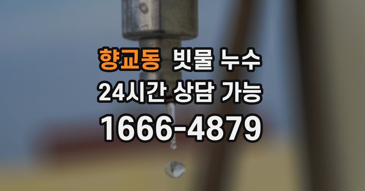 향교동 빗물 누수