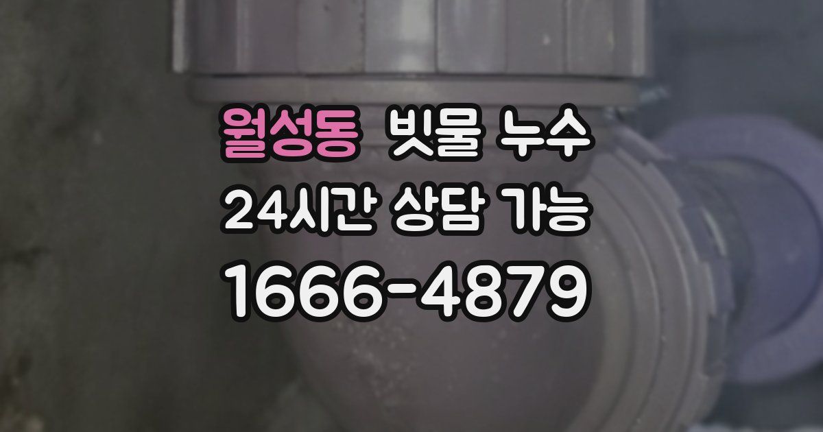 월성동 빗물 누수