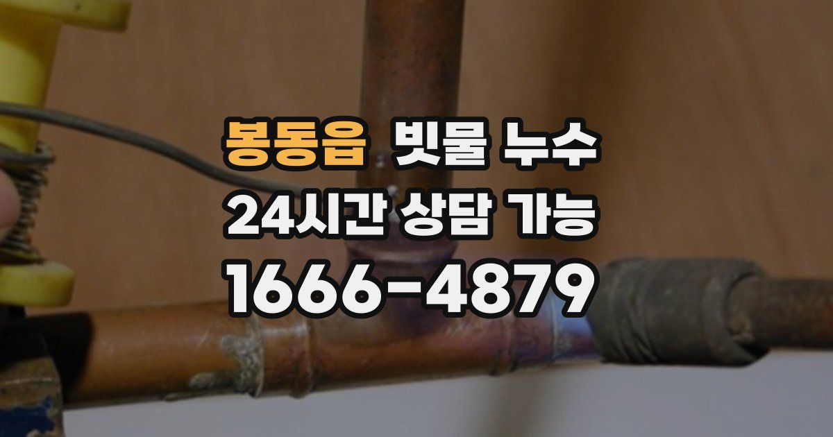 봉동읍 빗물 누수