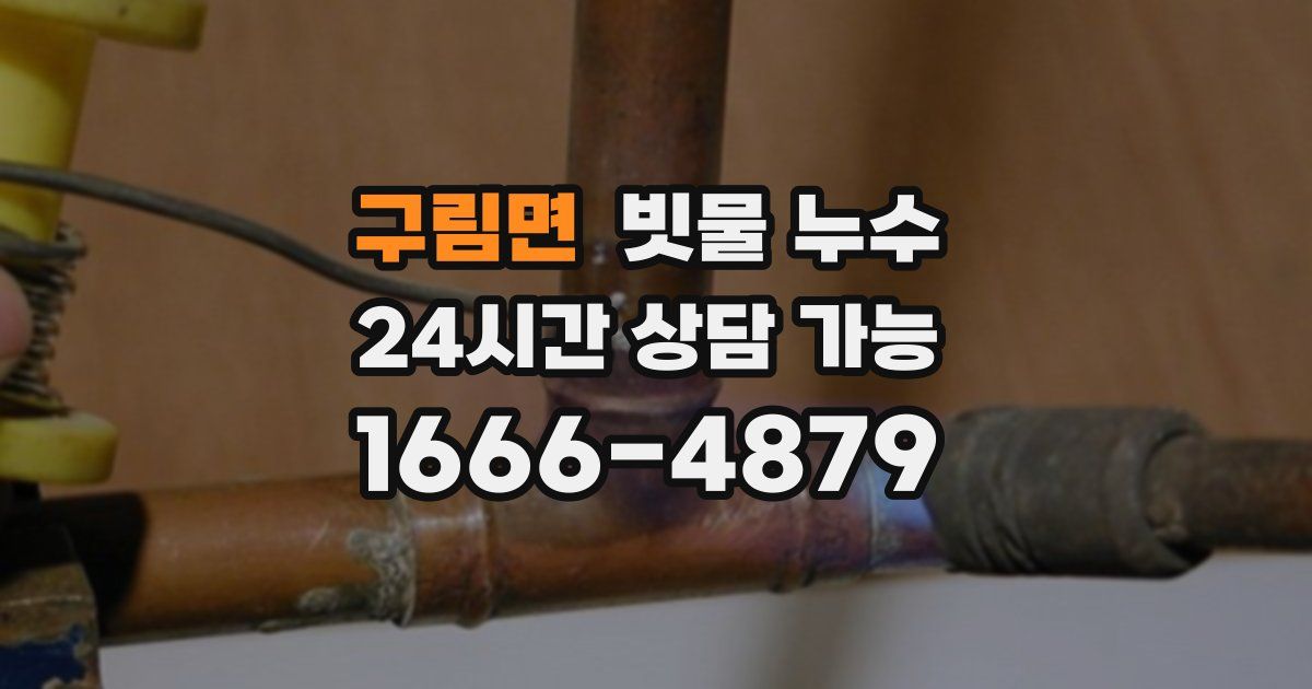 구림면 빗물 누수