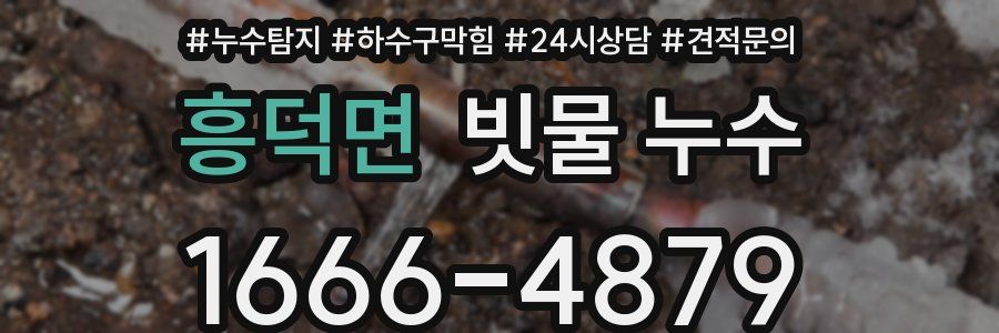흥덕면 빗물 누수