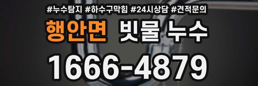 행안면 빗물 누수