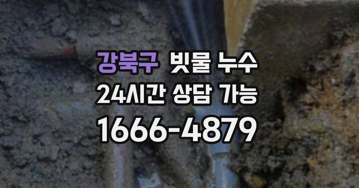 강북구 빗물 누수