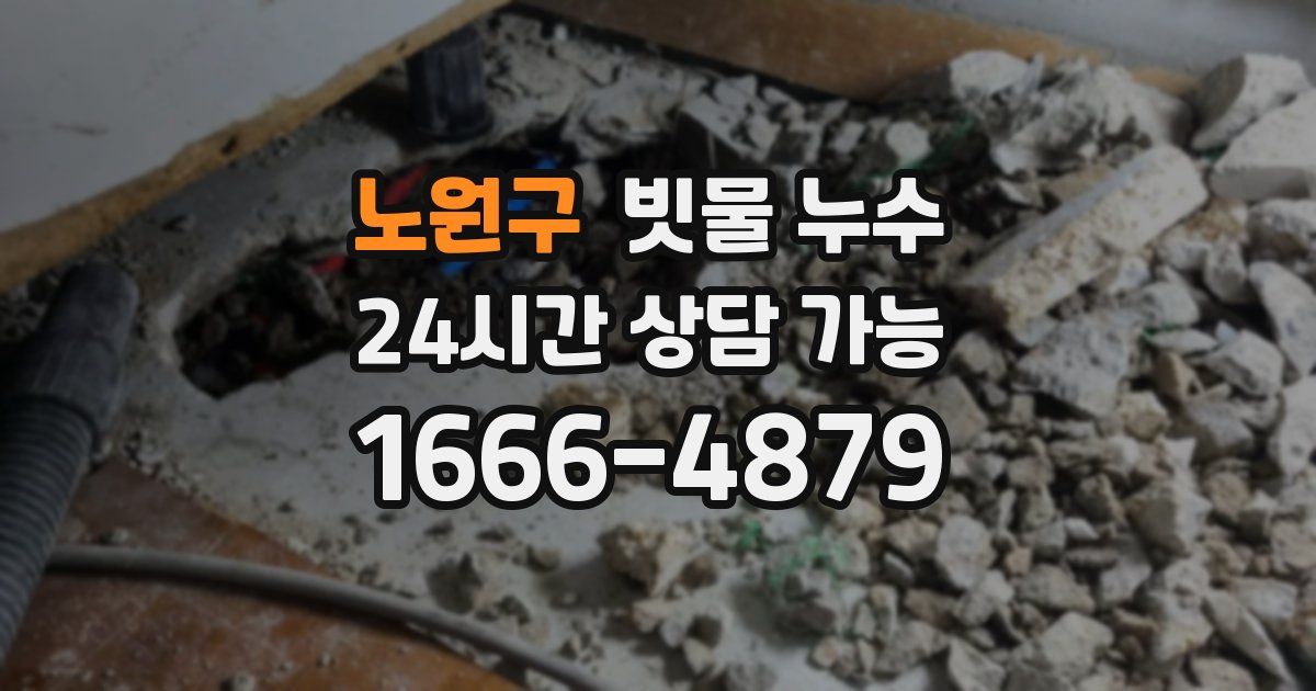 노원구 빗물 누수