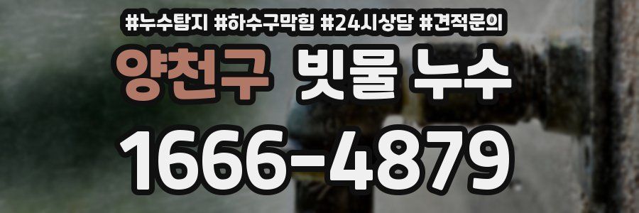 양천구 빗물 누수