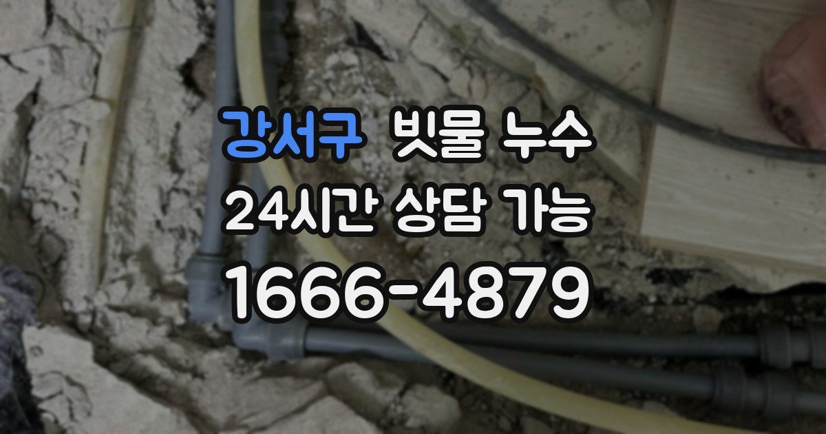 강서구 빗물 누수