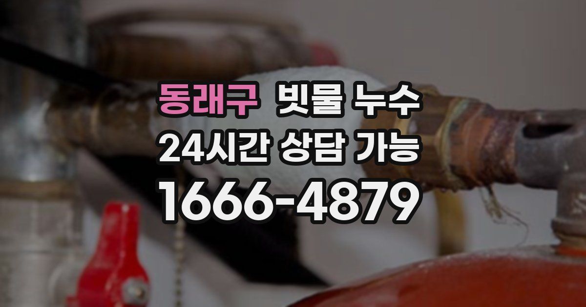 동래구 빗물 누수