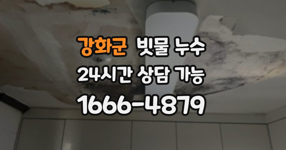 강화군 빗물 누수