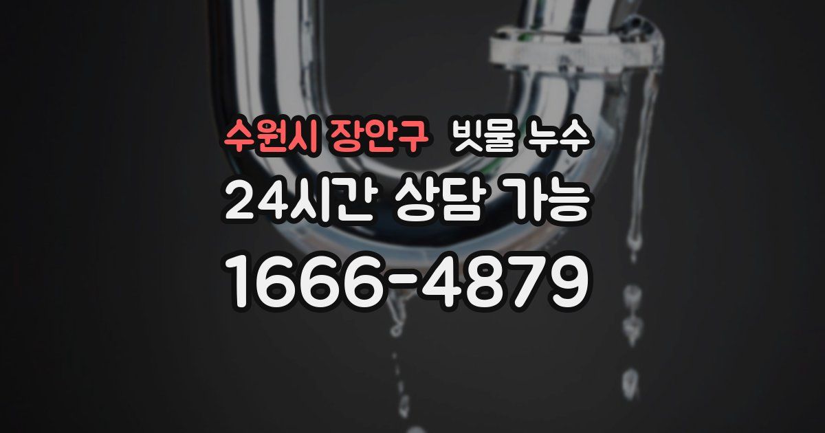 수원시 장안구 빗물 누수
