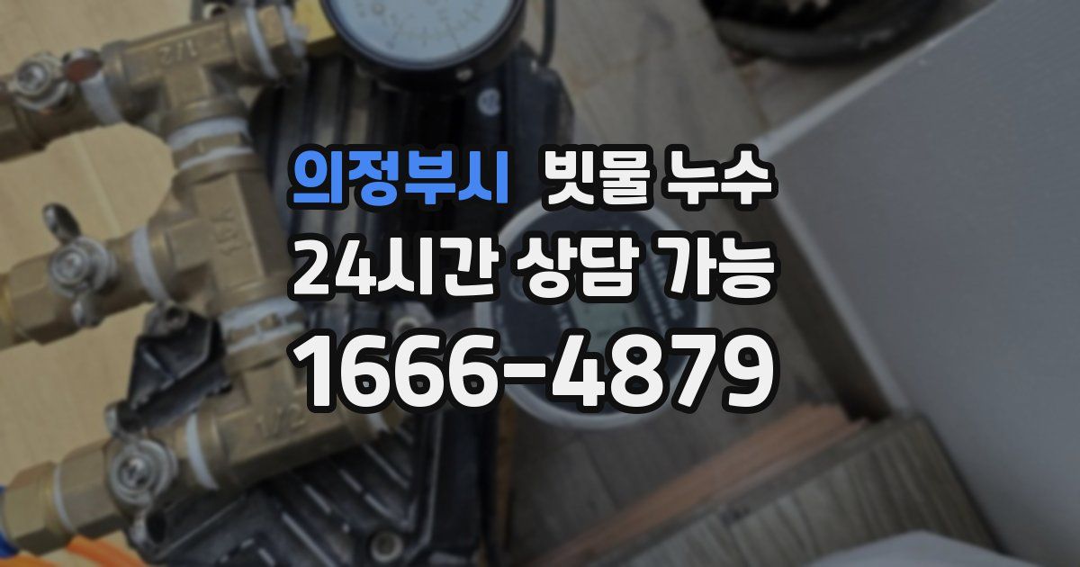 의정부시 빗물 누수