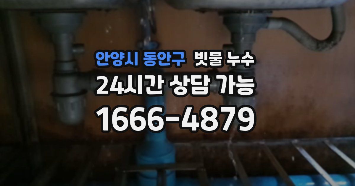 안양시 동안구 빗물 누수