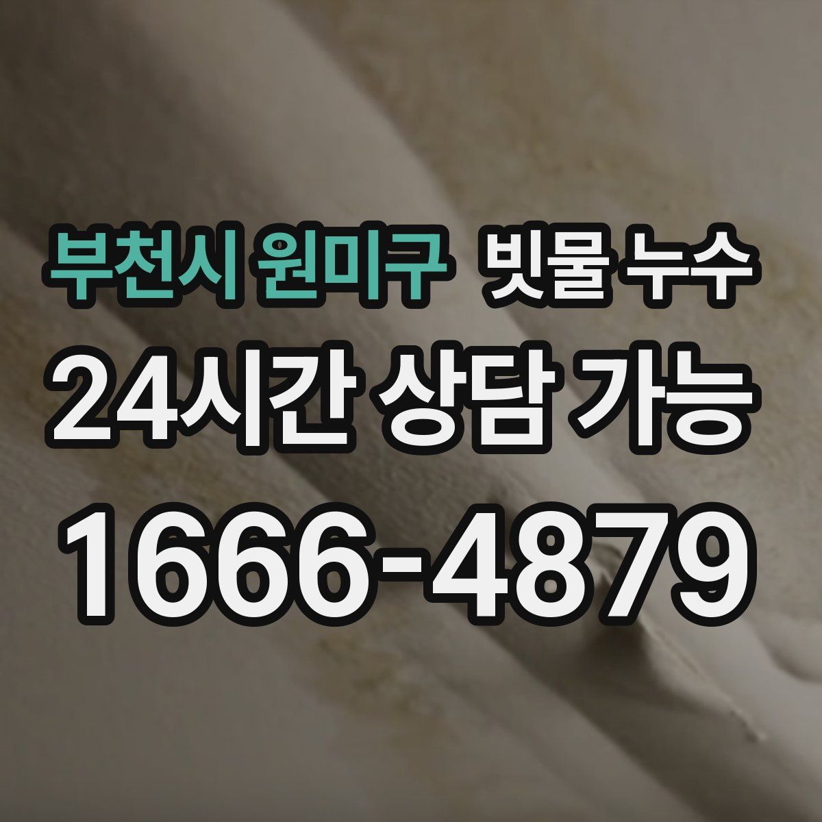 부천시 원미구 빗물 누수