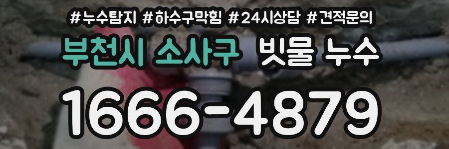 부천시 소사구 빗물 누수