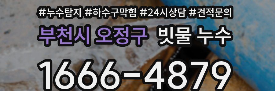 부천시 오정구 빗물 누수