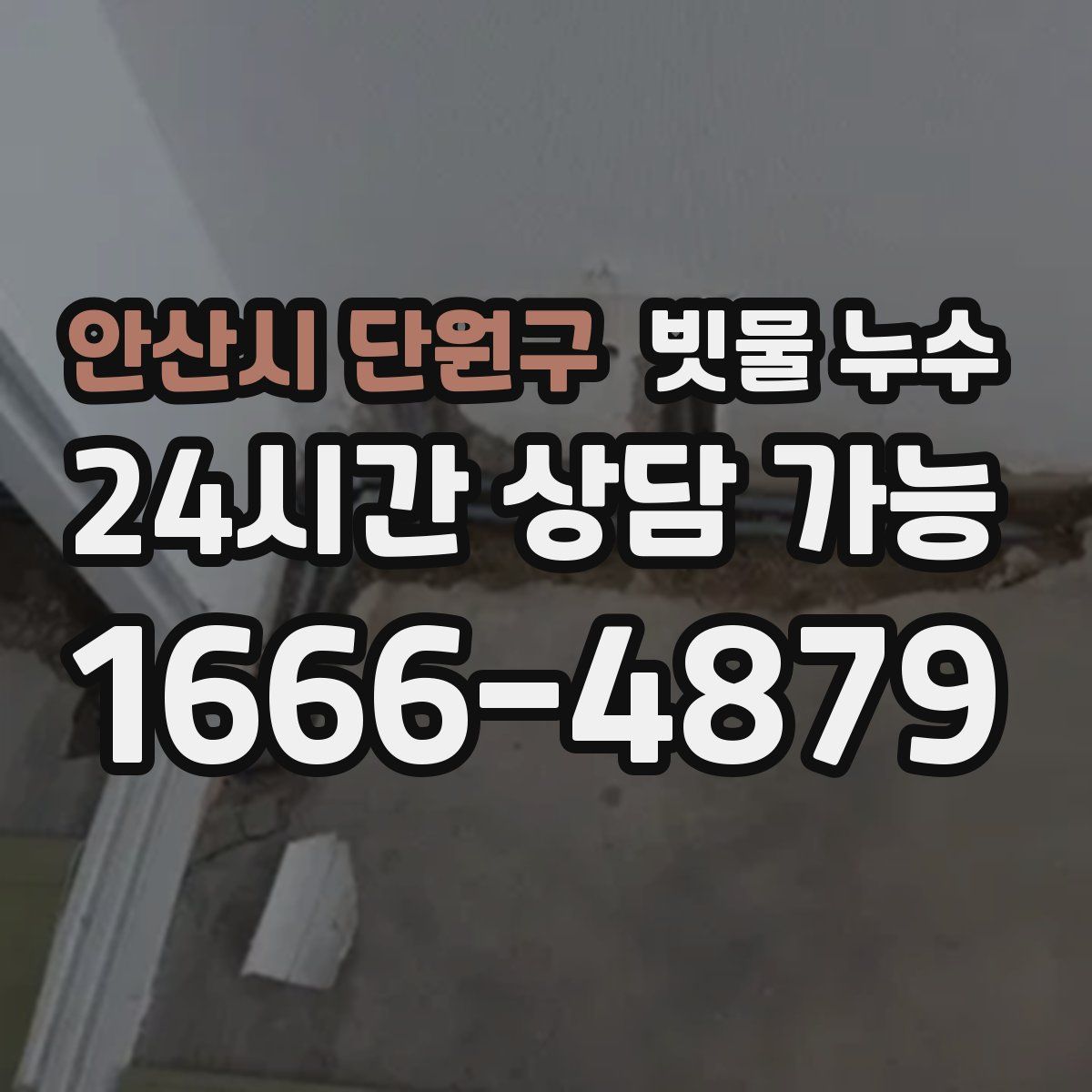 안산시 단원구 빗물 누수