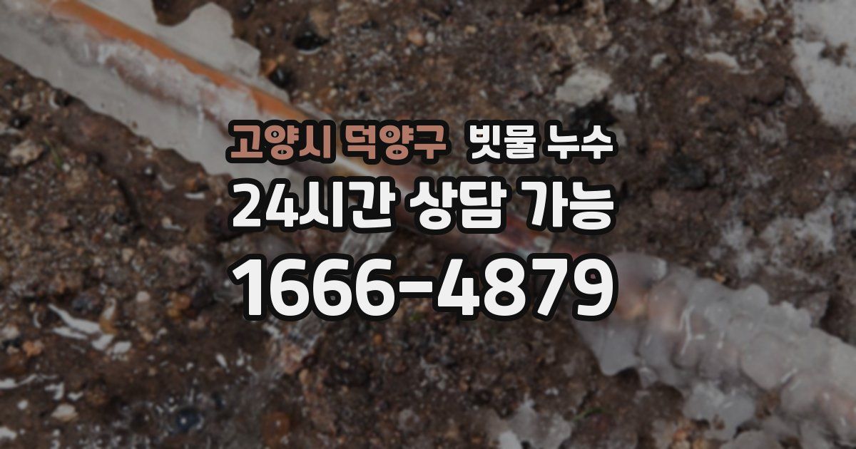 고양시 덕양구 빗물 누수