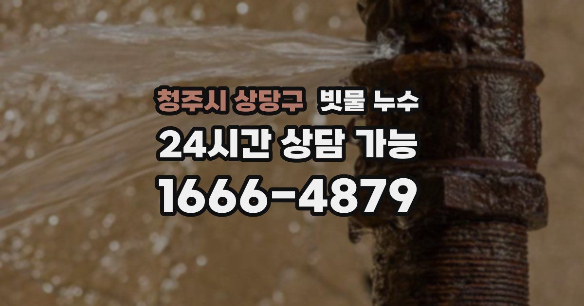 청주시 상당구 빗물 누수