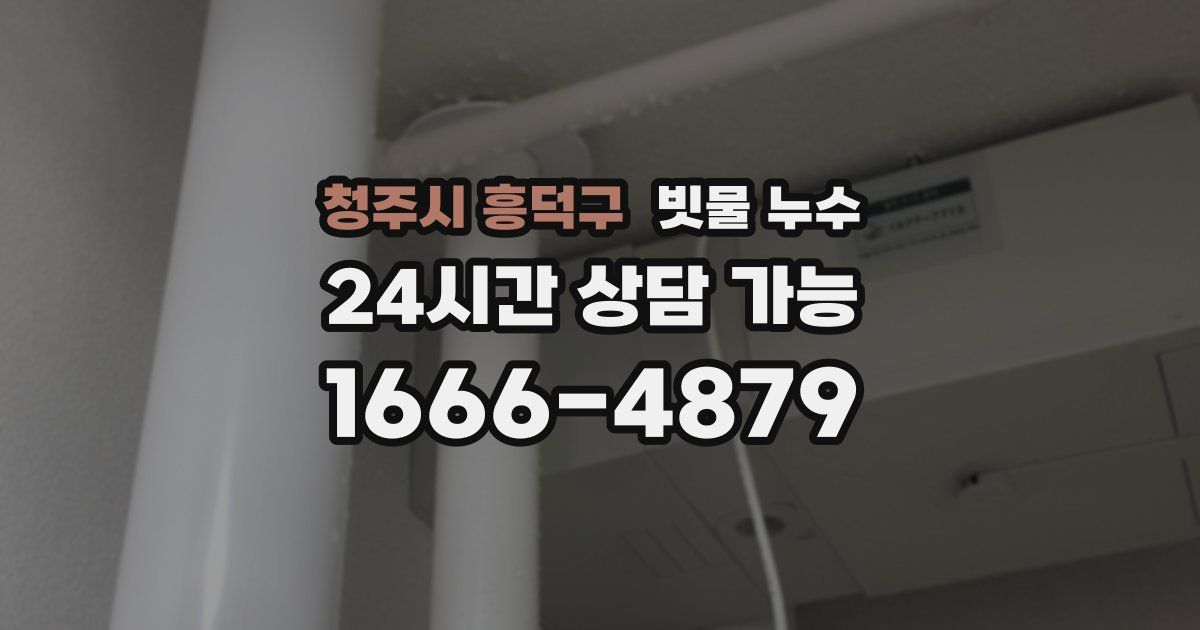 청주시 흥덕구 빗물 누수