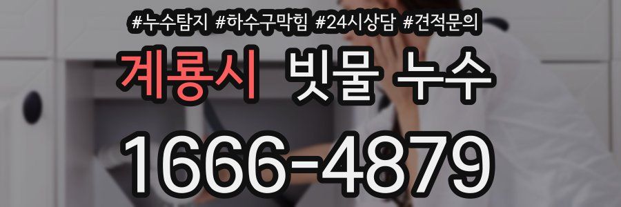 계룡시 빗물 누수