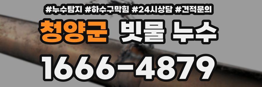 청양군 빗물 누수