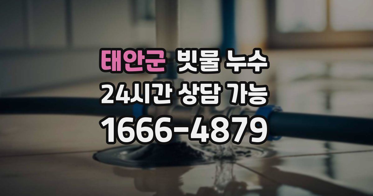 태안군 빗물 누수