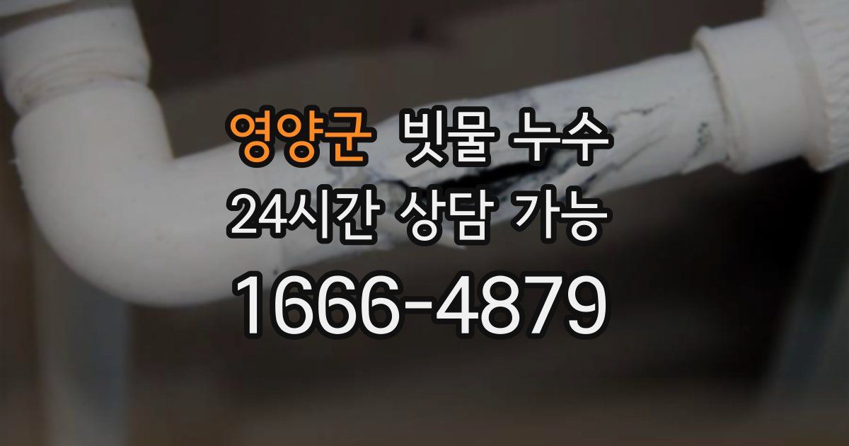 영양군 빗물 누수