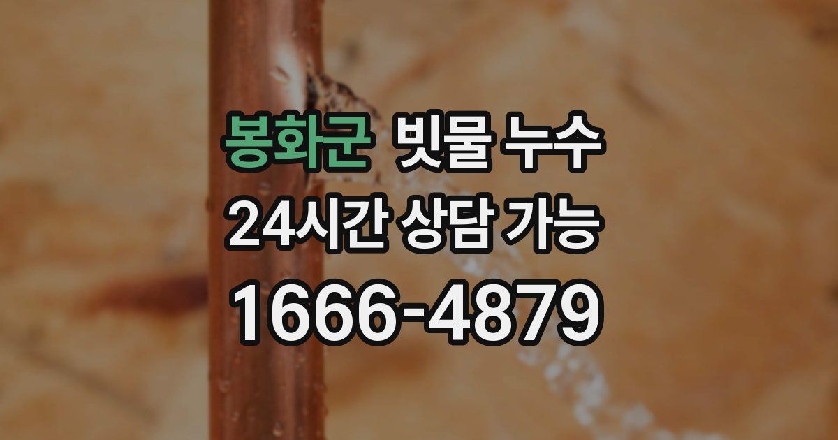 봉화군 빗물 누수