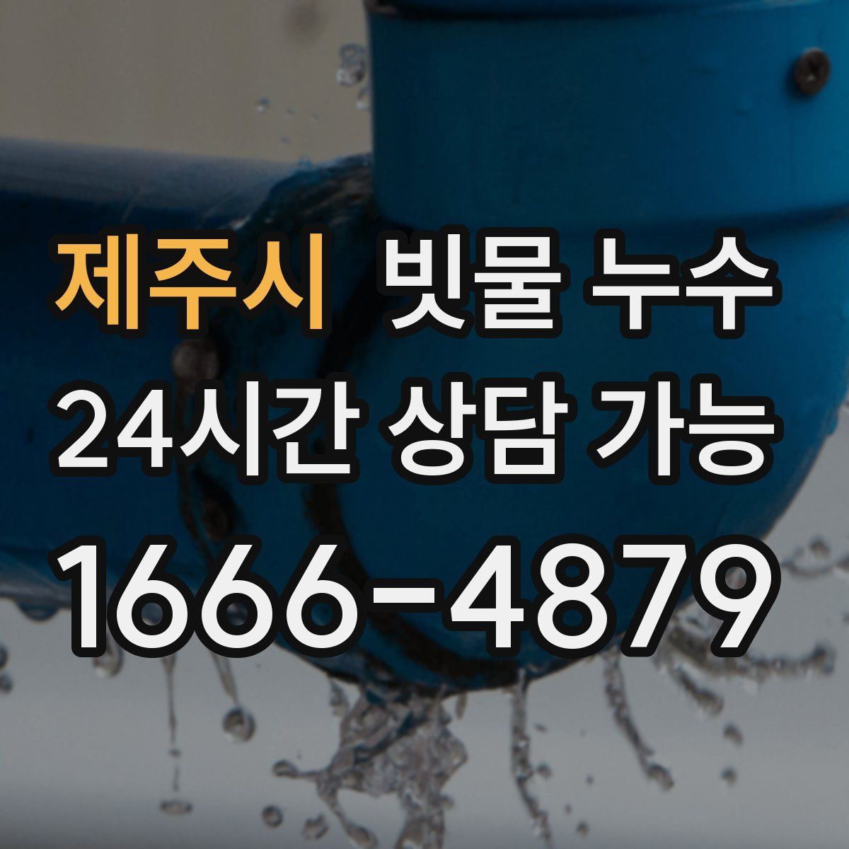 제주시 빗물 누수