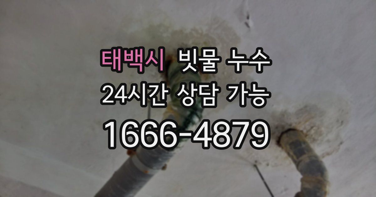 태백시 빗물 누수