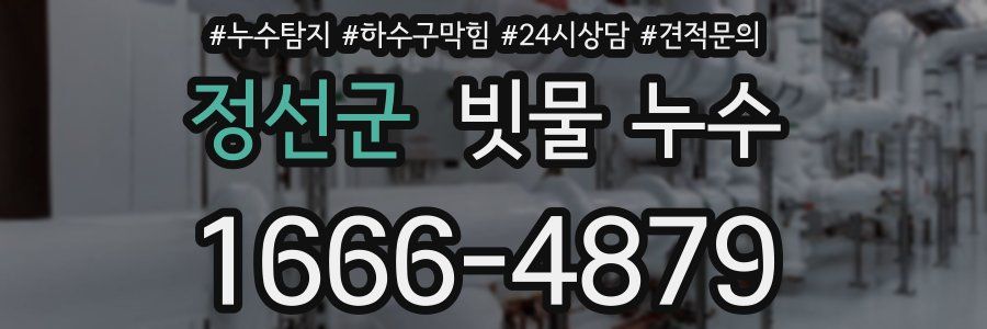 정선군 빗물 누수