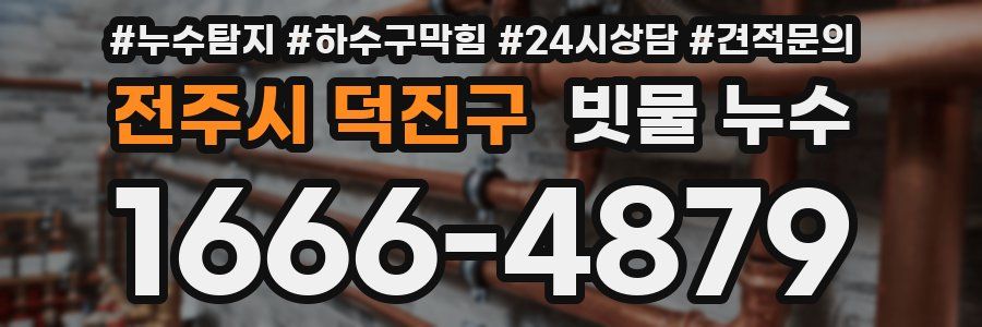 전주시 덕진구 빗물 누수