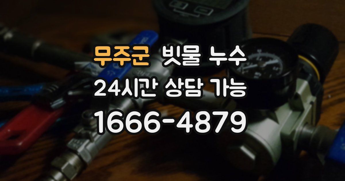 무주군 빗물 누수