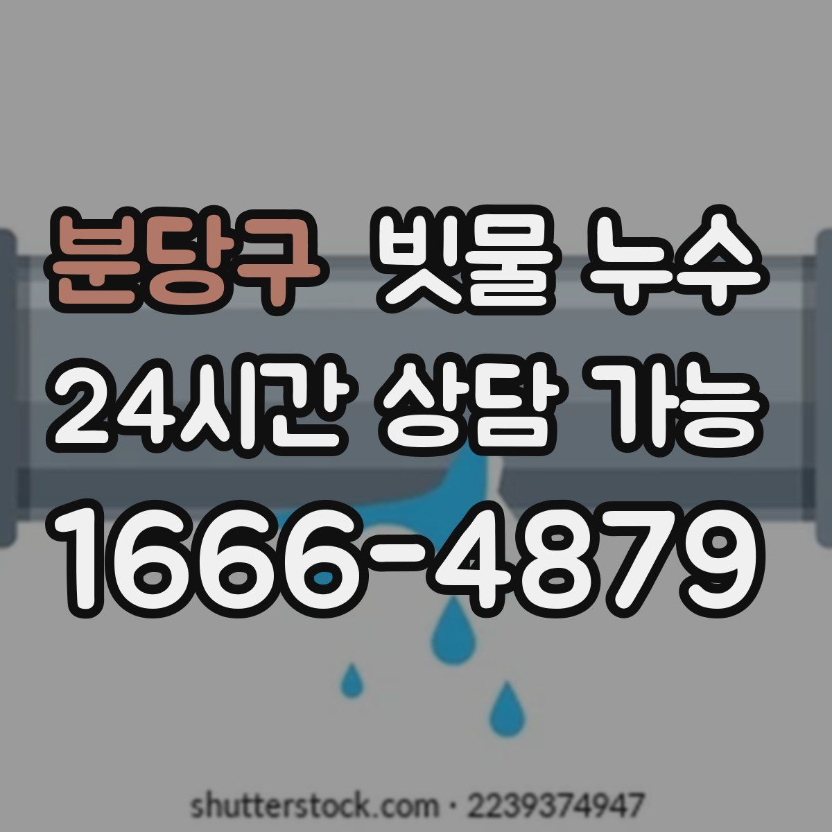 분당구 빗물 누수