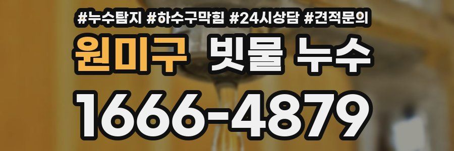 원미구 빗물 누수