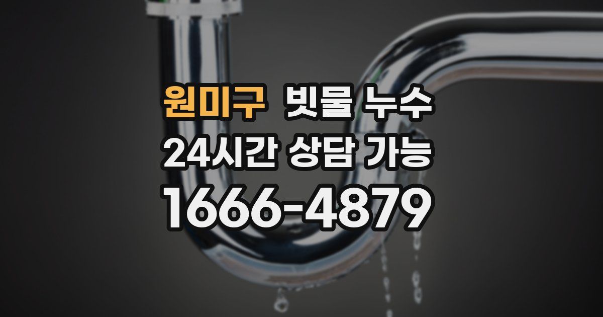 원미구 빗물 누수