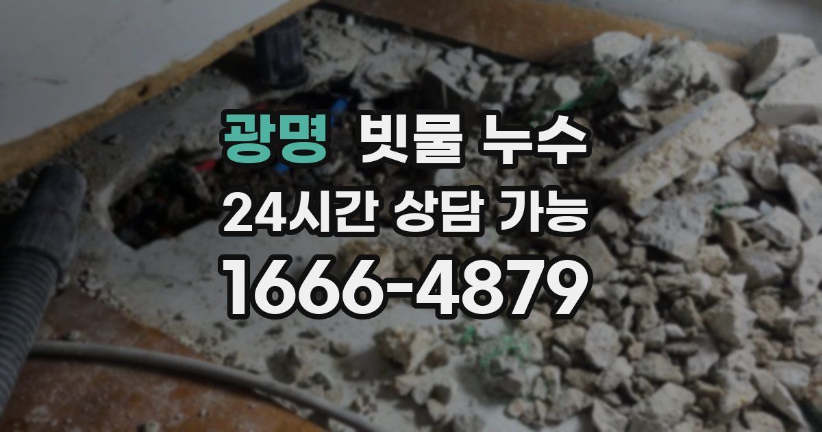 광명 빗물 누수