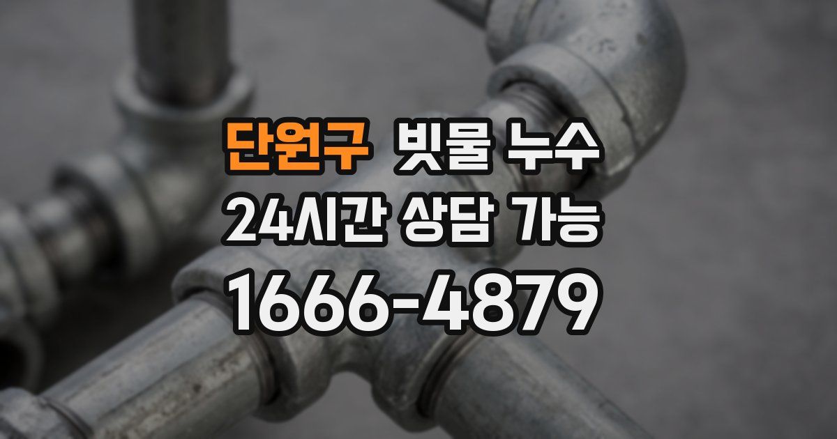 단원구 빗물 누수