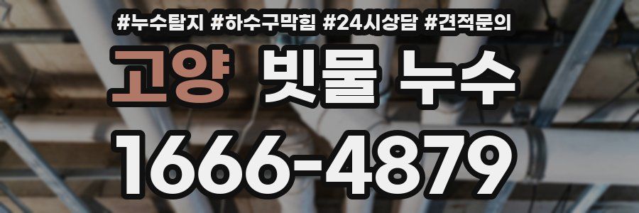 고양 빗물 누수