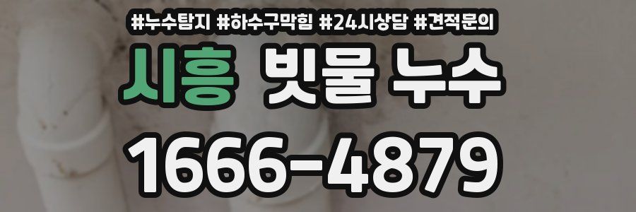 시흥 빗물 누수