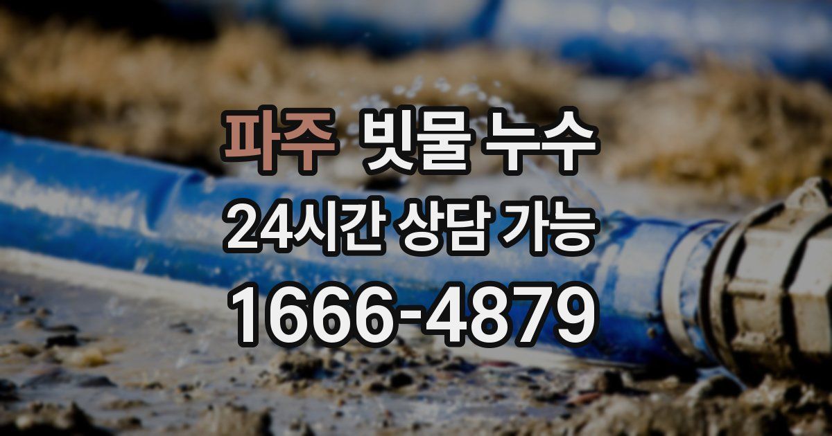 파주 빗물 누수